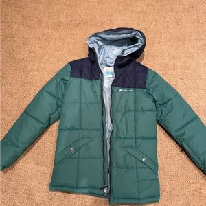 Columbia Kids' Green and Navy Puffer Jacket